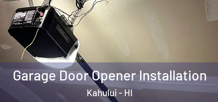  Garage Door Opener Installation Kahului - HI